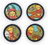 carter joey: Daniel Tiger’s Neighborhood Happy Song Patches, 4 Embroidered Kids Patches, Kids Outdoor Rewards, Toddler Backpack Accessories, Toddler Gifts Ages 3+