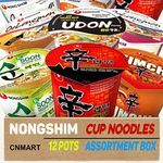 CNMART Nong Shim Shin Cup Noodles Assorted Box (12 Cups)