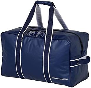 Winnwell Hockey Classic Pro Team Youth Navy Player Carry Bag, Heavy Duty Tarpaulin Construction to Carry and Store All Your Equipment to and from The Rink