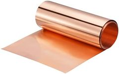 uxcell Copper Sheet Roll 3500mm x 100mm x 0.05mm, 99.9% Pure Copper Strip 4" x 11.5ft 24 Gauge Copper Flashing Metal Foil Plate for Electricity DIY Projects (Multiple Sizes)