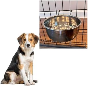 SPOT by Ethical Products - Stainless Steel Coop Cup Wire Hanger Kennel Pet Bowl for Dogs Cats Birds and Reptiles - 30oz