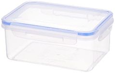 Aristo Lock & Fresh 211 Plastic Storage Container For Storing grains, pulses, rice, wheat etc - 1100 ML, Transparent Clear (19 x 13 x 8cm)