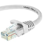 Mediabridge Cat5e Ethernet Patch Cable (15 Feet) - RJ45 Computer Networking Cord - White - (Part# 31-299-15B )