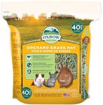 Oxbow Animal Health Orchard Grass Hay - All Natural Grass Hay for Chinchillas, Rabbits, Guinea Pigs, Hamsters, Gerbils & Other Small Pets - Grown in The USA- Fiber Rich- 40 oz.