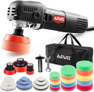 AUTIWOZ Rotary Car Polisher Buffer Sander Detailing Polish Kit 1/2/3inch Mini Polishing Machine Variable Speed with Polishing Pads for Car Motorcycle Detailing Buffing Sanding Polish Scratch Repairing