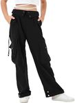 Rolanko Girls Baggy Cargo Trousers,