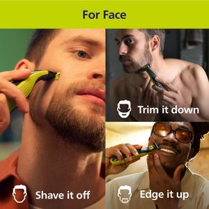 Philips OneBlade Hybrid Electric Shaver – Face & Beard Grooming