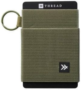 Thread Wallets Ultra Slim Minimalist Card Holder Wallet for Men and Women (Olive, One Size)
