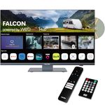 Falcon 32″ WebOS SMART Camping TV – 12v/24v/240v Integrated DVD Player, Bluetooth 5.0, Streaming, Freeview, Freesat 3 x HDMI, 2 x USB