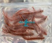 Sea Fishing - Brown RAGWORM lures - Infused with Natural Flavour - 4 Inch (10.5cm) - x12 per pack - Target Bass, Cod, Sole, Plaice and Flounder