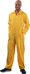 Ann Arbor T-shirt Co. Yellow Jumpsuit | Costume Cosplay Flight Jump Suit Halloween Unisex Men Women -Yellow, M