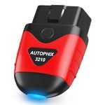 AUTOPHIX 3210 Bluetooth OBD2 Scanner Enhanced Universal Car Code Readers & Scan Tools Diagnostic Scanner with Performance Test Battery Test Check Engine Light Exclusive APP for iPhone, iPad & Android