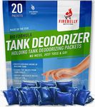 RV Septic Tank Treatment, Holding Tank Deodorizer + Waste Digester + Cleaner - 20 Packets, Mulberry – Sewer Solution, Marine Camper Portable Toilet Chemicals, Odor Eliminator, Formaldehyde Free, USA