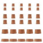 Milisten 30Pcs Tapered Cork Plugs Wine Bottle Corks Wooden Bottle Cork Replacement Corks for Bar Home Restaurant