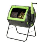 Moutta Double Cell Rotating Composter 180 Litres ● Simplifies & Accelerates Composting ● Anti-Rodents