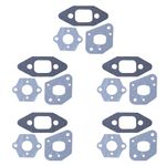 Adefol 5 Set Carburetor Carb Gasket Kit for Partner 350 351 352 370 390 for Poulan 1975 2050 2150 2550 PP220 Gas Chainsaw 530 06 96-08