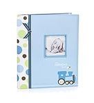 Lil Peach Train Baby Five Year Memory Book Photo Journal, Cherish Every Precious Moment Of Your Babys First Years, Blue