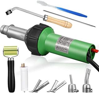 2 S SMAUTOP 1600W Plastic Welder Welding Hot Air Gun with Speed Nozzles Roller Pe PVC Plastic Rod UK Plug