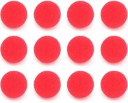 Skeleteen Red Carnival Clown Noses - Red Sponge Nose for Circus Costume Party Supplies - 12 Pieces