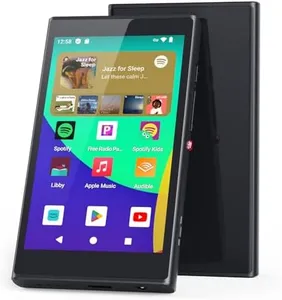 Android 14 MP3 Player with spotify, 4" MP4 Music Player for Kids with Family Link, App Store, YouTube, Libby, Memory Card and Earphone Included