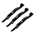 942-04053C Mower High-Lift Blade Set Replace MTD Cub Cadet Troy-Bilt 942-04053B 742-04053 742-04056 942-04056 Toro 112-0316 for RZT50 LT1050 LTX1050 LTX1050KW LGT1050 50'' Deck Lawnmower (3 Pack)