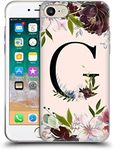 Head Case Designs Officially Licensed Nature Magick Letter G Rose Gold Flowers Monogram 1 Soft Gel Case Compatible with Apple iPhone 7 / iPhone 8 / iPhone SE 2020