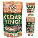 Cedar Sense Cedar Rings - 30 Pack - Cedar - Cedar Moth - Cedar Blocks for Clothes Storage - Moth - Closet Freshener - Cedar for Closet - Cedar for The Closet - Moth Killer - Moth Repellent Closet