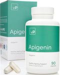 Apigenin Sleep Supplement, 90 Capsules - Apigenin 100mg from Grapefruit Peel for Natural Sleep Aid, NAD Enhancement, & Immune Support - Vegan Dietary Supplements for Men & Women by Vitality PRO