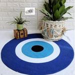 vihs Natural Jute Reversible Rug Hand Braided Round Area Rug for Home Décor Reversible Rugs for Kitchen Living Room Entryway 65 CM Color Multicolor 19