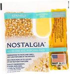 Nostalgia Movie Theater Style Popcorn Packets for Popcorn Machine, All-in-One Popcorn Kernels, Coconut Oil, Seasoning Salt Packs, 4oz Packs, 24 count