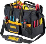 Custom LeatherCraft DEWALT DG5543 16-Inch Tradesman's Tool Bag, Black