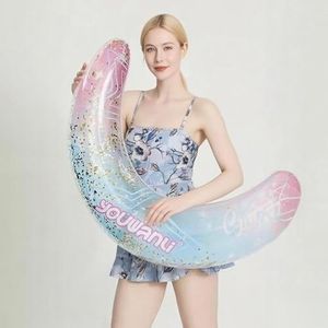 Inflatable Curved Swimming Pool Noodle Pool Float, Pool Noodles Floats for Adults, Pool Noodles Curved Swimming Pool Float for Adult Summer Beach Party Vacation Pool Sea Beach Lake (Star)