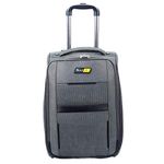 Skysun Polyester 22Inch Soft Luggage Trolley Suitcase Bag for Men and Women with Wheels (Grey)