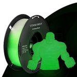 PETG Filament 1.75mm, TINMORRY PETG-ECO 3D Printer Filament, 1kg Filament (2.2lbs), Dimensional Accuracy 99% Probability +/- 0.03 mm, Glow Green in The Dark