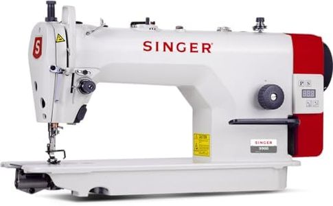 Singer 9900 Industrial Sewing Machine With Stand and Table | Direct Drive Single Needle Lock Stotch Machine | Heavy duty, Energy Efficient Motor - Ideal for Tailoring, Boutiques & Garment Units