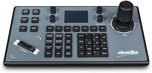 Zowietek PTZ - Controlador de cámara IP | Teclado de red PTZ | Joystick 4D con Visca PELCO-D/P | Pantalla LCD RS232 RS422