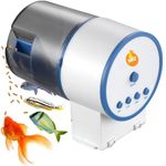 BOLTZ Plastic Premium 4Way Automatic Fish Feeder For Aquarium/Fish Food Dispenser For Aquarium,Auto Fish Food Dispenser With Timer For Small/Medium/Big Tank,Flakes Food Feeder Turtle Food,?14x9x22cm