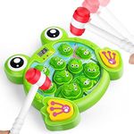 YEEBAY Interactive Whack A Frog Game, Learning, Active, Early Developmental Toy, Fun Age 3, 4, 5, 6, 7, 8 Years Old Kids, Boys, Girls,2 Hammers Included