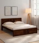 Ferrovilla Queen Size NNS3 Sheesham Wood Low Floor Bed for Bedroom | Sheesham Wood Bed | Solid Wood Bed | Bed for Home | Bed Without Storage| Queen Size Bed | Bedroom Furniture 2 Years Warranty