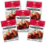 EL The Cook Smoky & Spicy Tandoori Marinating Paste for Chicken, Fish, prawn Vegetable Grill/BBQ | Ready-to-Cook, Vegetarian, Gluten Free | 50g, 5 Pack