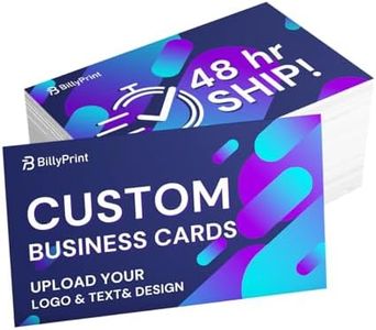 BillyPrint Customize Business Cards Printable Add Photo/Text/Logo Print Your Own Personalized Business Card 14PT 300GSM Glossy Double-Sided Coated 3.5x2 inch-1000 PCS