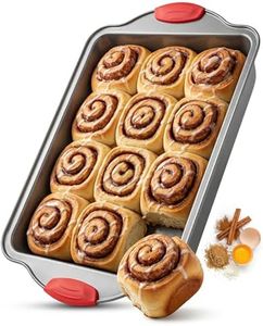 Boxiki Kitchen Non-stick 9x13 Rectangular Cake Pan - Durable Baking Pan for Oven Delights & Sheet Cakes - Non-Toxic, PTFE & PFOA Free
