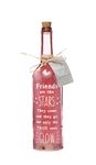 Light-Up LED Friends Are Like Stars Glass Starlight Bottle Gift | Cute Friendship Gifts For Women | Special & Sentimental Best Friend Presents For Women On Birthday & Christmas