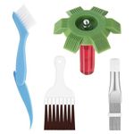 Neikafan 4 Pieces Air Con Fin Comb Air Conditioner Condenser Fin Cleaning Brush AC Fin Comb for A/C Cleaning Straightener Radiator Fin Comb Tool Coil Cleaning Brush Air Refrigerator AC Fin Comb