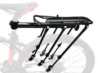 COMINGFIT® Adjustable 120kg Capacity Aluminum Alloy Bicycle Rear Cargo Luggage Rack Fit for 24 inch, 26 inch, 27.5 inch, 29 inch Bikes