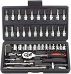 46 Pieces 1/4 inch Drive Ratchet Wr