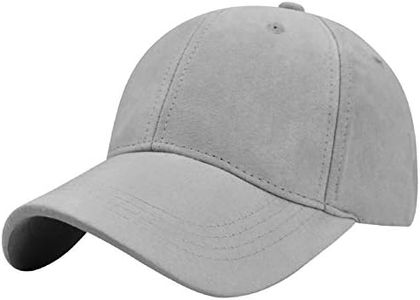 Tuopuda Cappellino Uomo Donne con Visiera Cappello Unisex Berretto da Baseball Cappellini Estivo Invernali Snapback Hip Hop Cap Trucker Hat Cappelli per Circonferenza della Testa 56-62cm, Grigio scuro