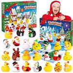 Gralal Advent Calendar 2024 Kids, Rubber Duck Bath Toys 24 Days Christmas Countdown Calendar 2024 Christmas Xmas Gifts for Kids Eve Gifts for 3-9 Year Old Girls Toys for 3-10 Year Old Boys