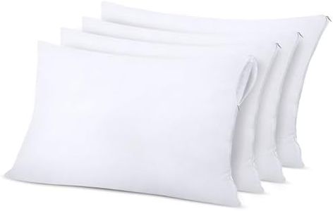 Utopia Bedding Copricuscini Letto Impermeabili 50 x 70 cm - Confezione Da 4 - Protezioni Federa Cuscino Con Cerniera - Copricuscini Anti-insetti Del Letto