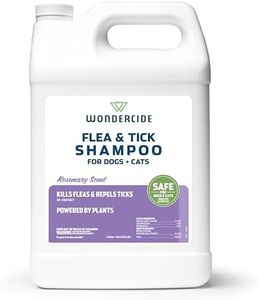 Wondercide - Flea & Tick Shampoo for Dogs and Cats - Flea and Tick Treatment with Natural Essential Oils - for Pets Over 4 Months - Powered by Plants - Rosemary - 128 Fl oz